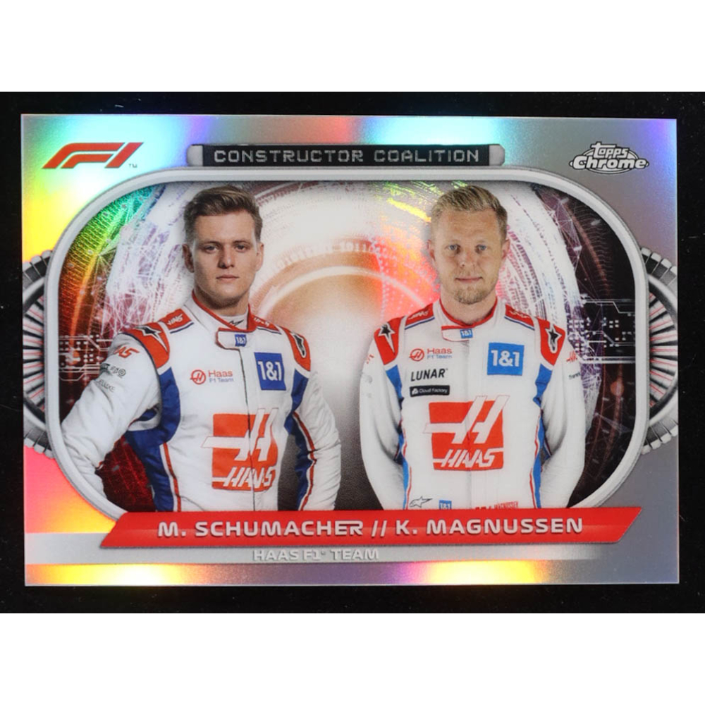 Mick Schumacher / Kevin Magnussen 2022 Topps Chrome Formula 1 Constructors Coalition #CCHAAS at PristineAuction.com