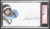 Kenneth Collins Signed 2.5x5.5 Cut with Portrait SR-71 Pilot (PSA) at PristineAuction.com