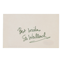 Eli Wallach Signed Index Card Inscribed "Best Wishes" (ACOA) at PristineAuction.com