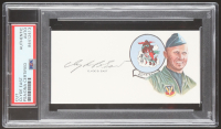 Clyde East Signed Cut with Portrait 10 PRG Ace 13 Victories (PSA) at PristineAuction.com
