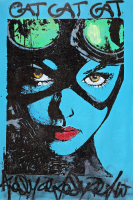 “Joy Whiskers” 20x30 2025 Original Painting on Rolled Canvas by Tadas Zaicikas | TedyZet (Zaicikas) at PristineAuction.com