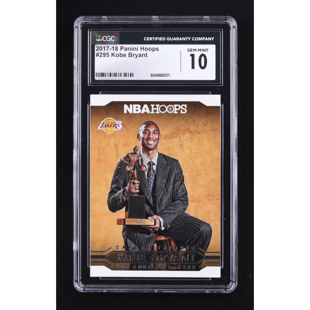 Kobe Bryant 2017-18 Hoops #295 Career Tribute (CGC 10) at PristineAuction.com