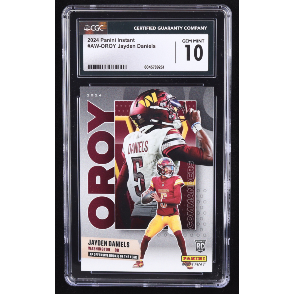 Jayden Daniels 2024 Panini Instant Award Winners #AWOROY RC (CGC 10) at PristineAuction.com