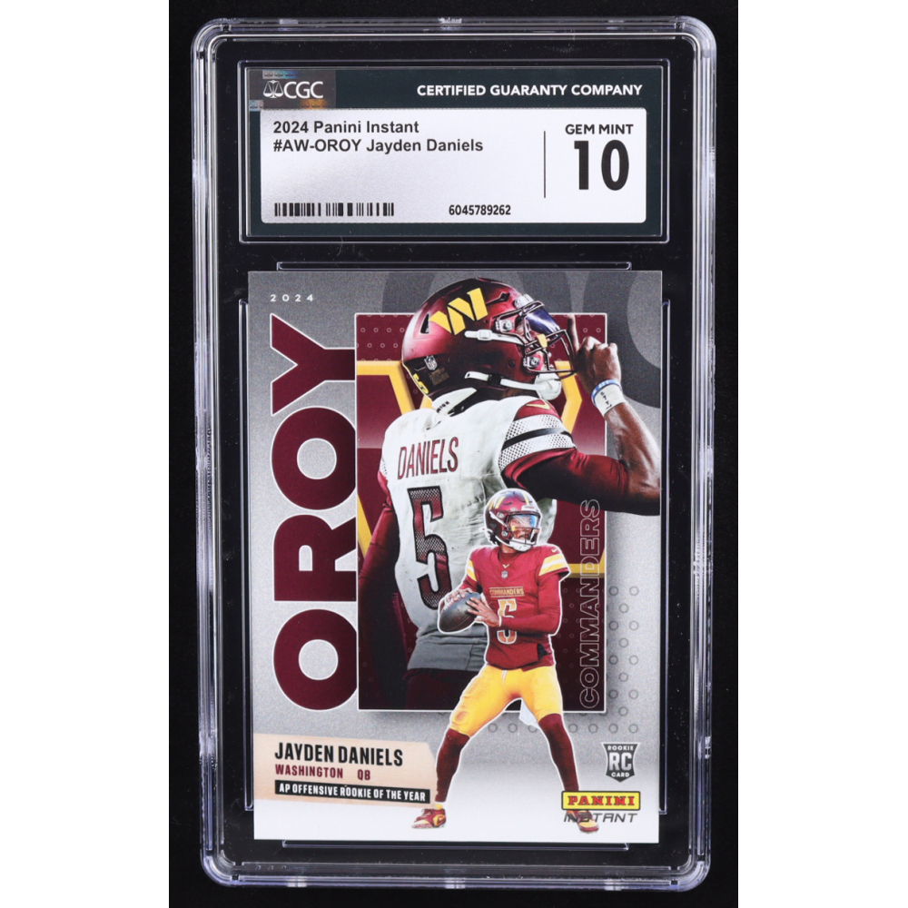 Jayden Daniels 2024 Panini Instant Award Winners #AWOROY RC (CGC 10) at PristineAuction.com