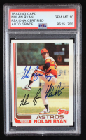 Nolan Ryan Signed 1982 Topps #90 "The Ryan Express" (PSA | Auto 10) at PristineAuction.com