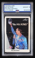 Nolan Ryan Signed 1990 Leaf #265 (PSA | Auto 10) at PristineAuction.com