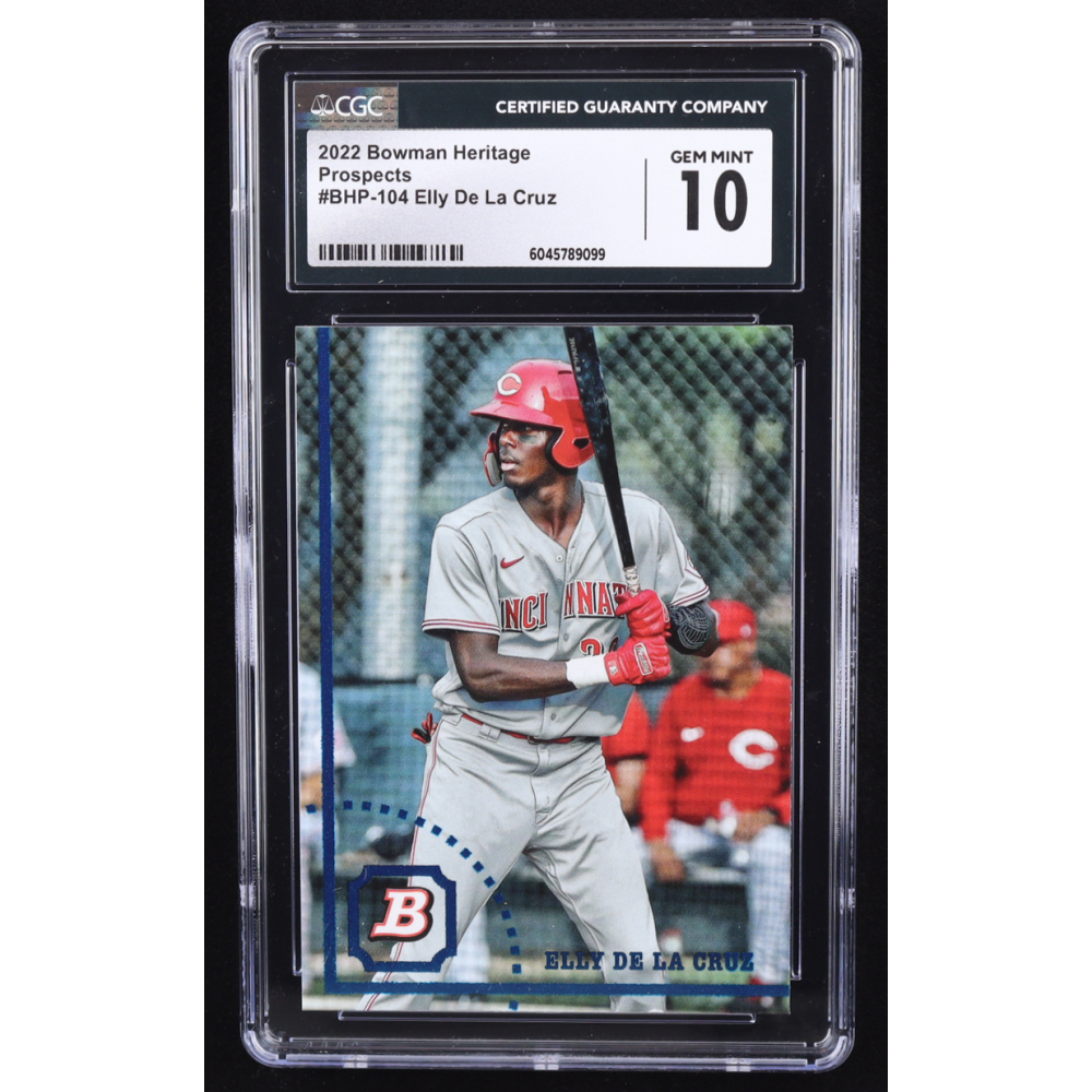 Elly De La Cruz 2022 Bowman Heritage Prospects #BHP104 RC (CGC 10) at PristineAuction.com