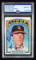 Nolan Ryan Signed 1972 Topps #595 "Ryan Express" (PSA | Auto 10) at PristineAuction.com
