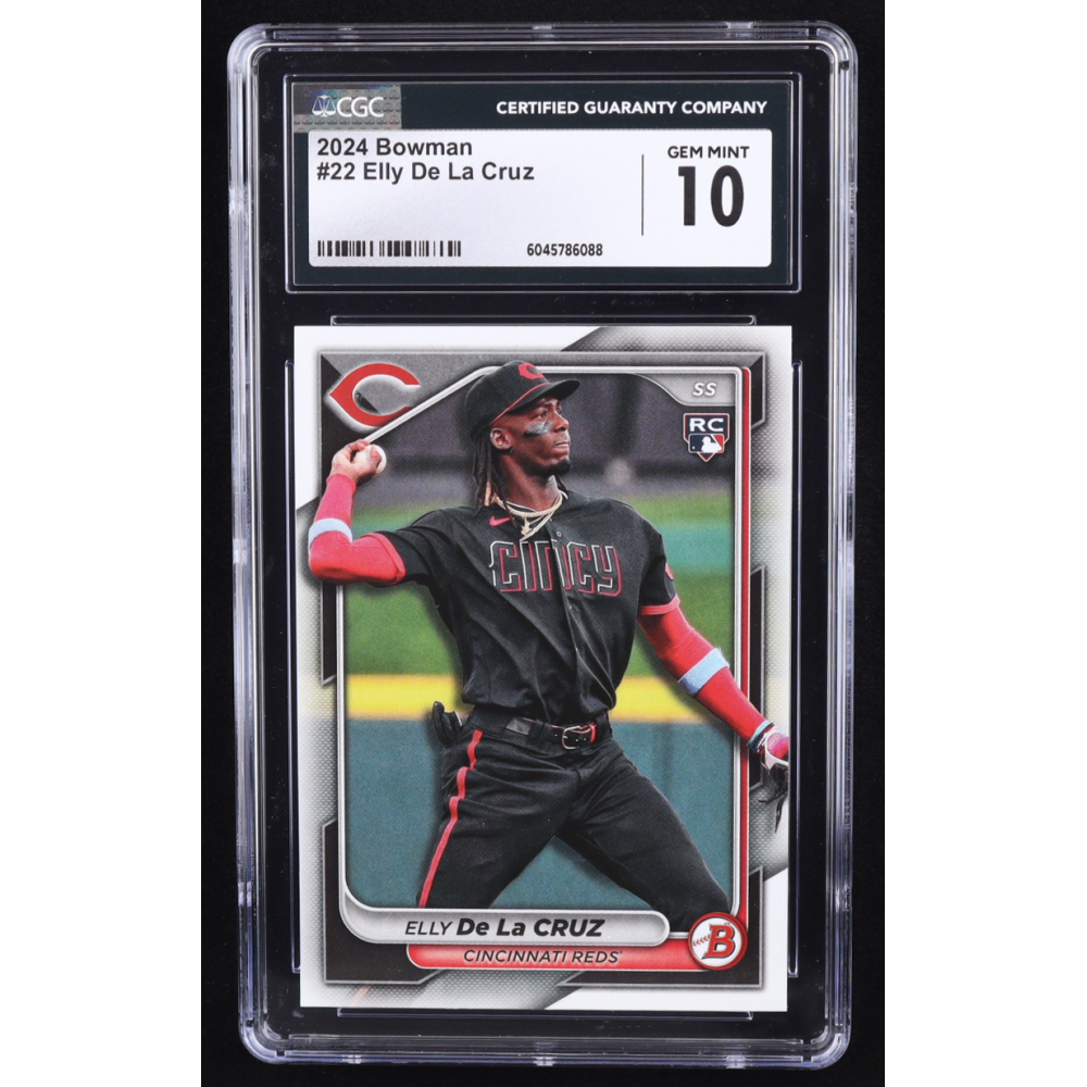 Elly De La Cruz 2024 Bowman #22 RC (CGC 10) at PristineAuction.com