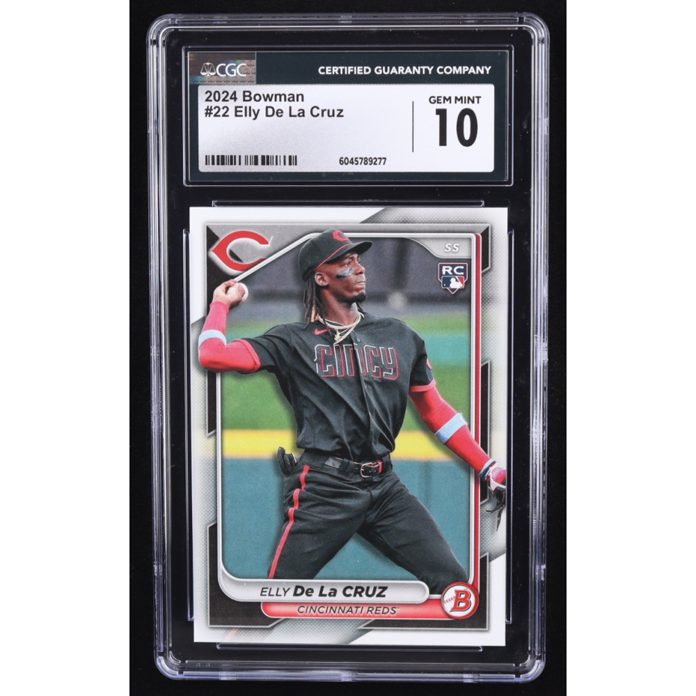 Elly De La Cruz 2024 Bowman #22 RC (CGC 10) at PristineAuction.com