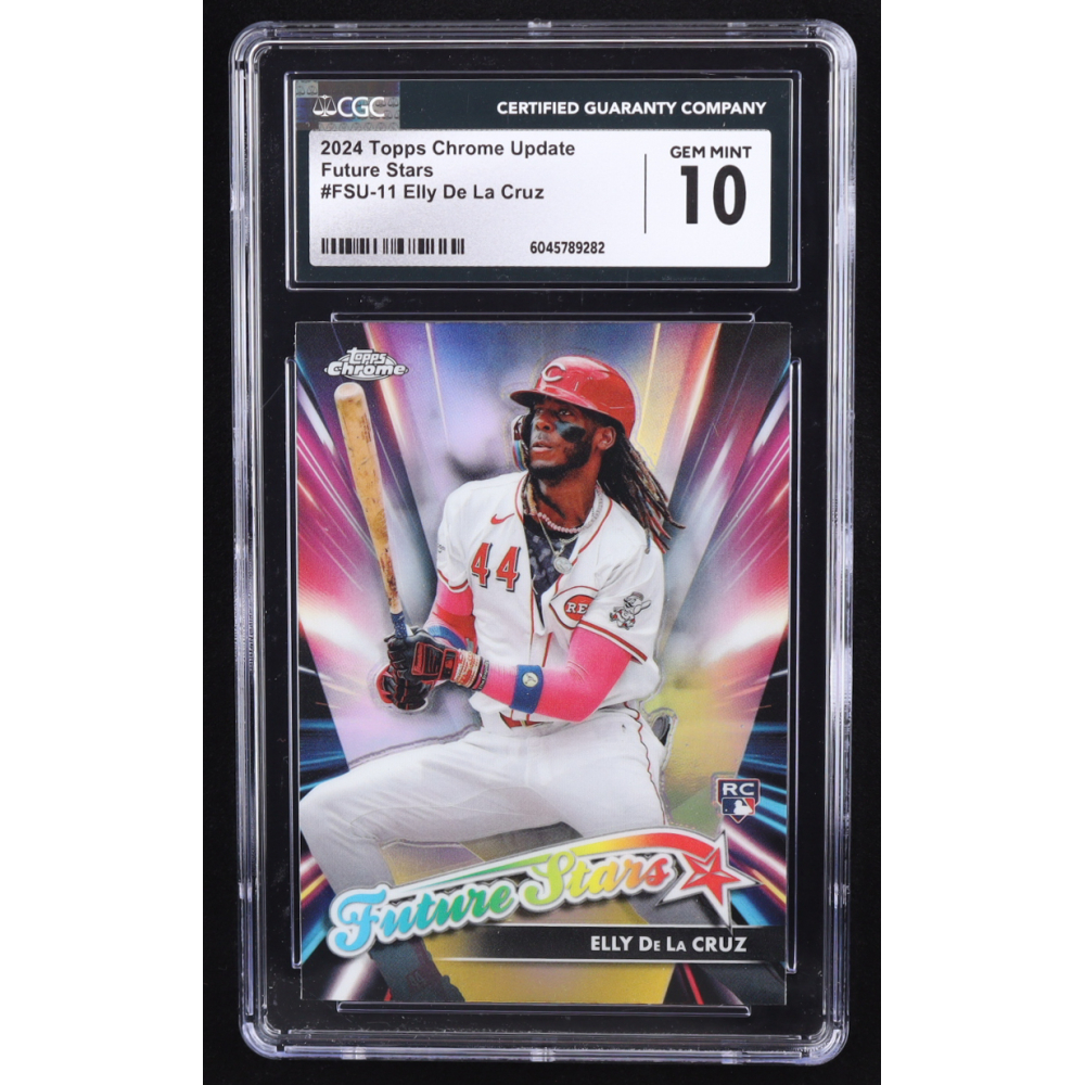 Elly De La Cruz 2024 Topps Chrome Update Future Stars #FSU11 RC (CGC 10) at PristineAuction.com