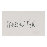 Madeline Kahn Signed Index Card (ACOA) at PristineAuction.com