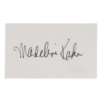 Madeline Kahn Signed Index Card (ACOA) at PristineAuction.com