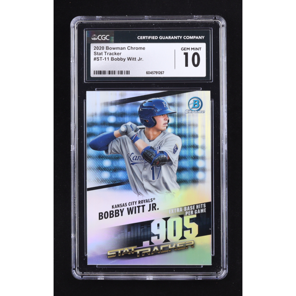 Bobby Witt Jr. 2020 Bowman Chrome Stat Track #ST11 RC (CGC 10) at PristineAuction.com