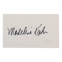 Madeline Kahn Signed Index Card (ACOA) at PristineAuction.com
