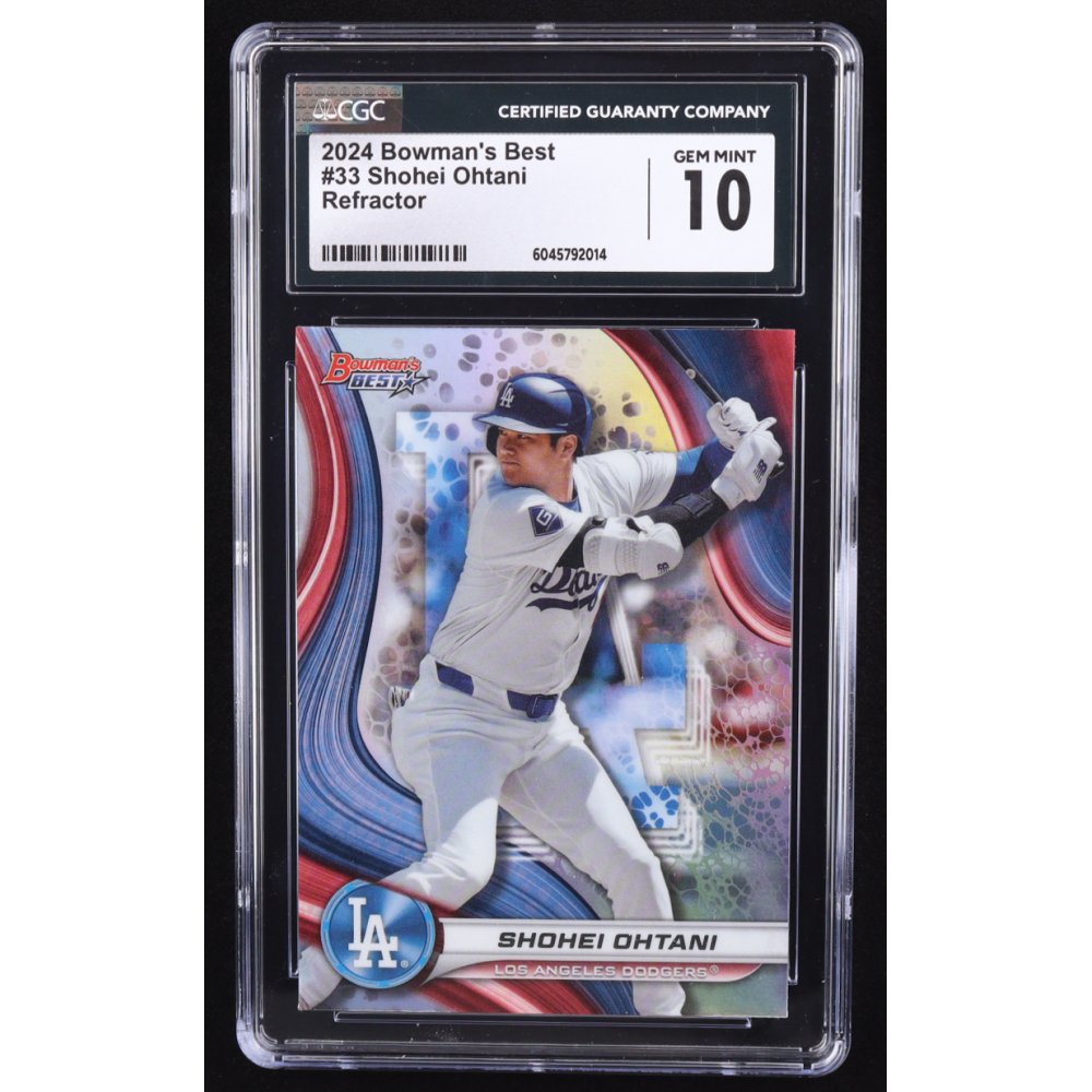 Shohei Ohtani 2024 Bowman's Best Refractors #33 (CGC 10) at PristineAuction.com