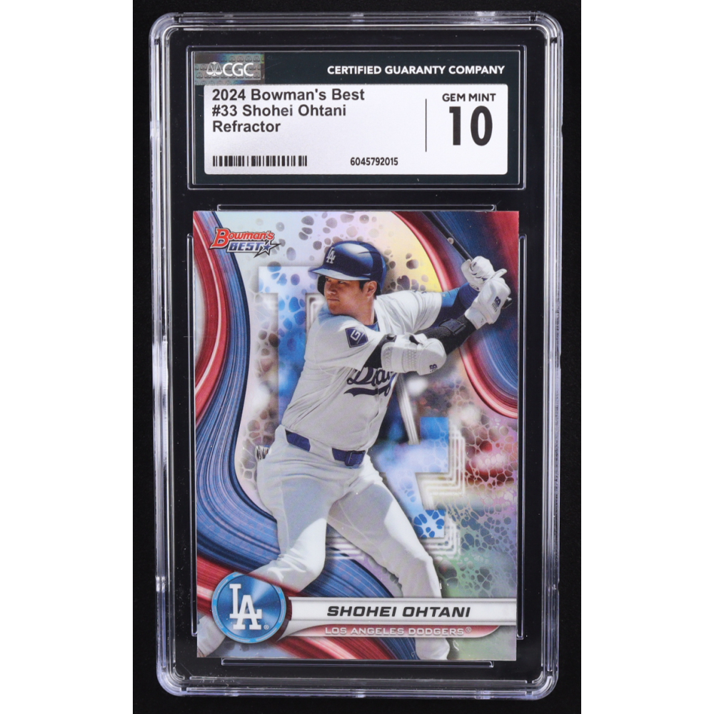 Shohei Ohtani 2024 Bowman's Best Refractors #33 (CGC 10) at PristineAuction.com