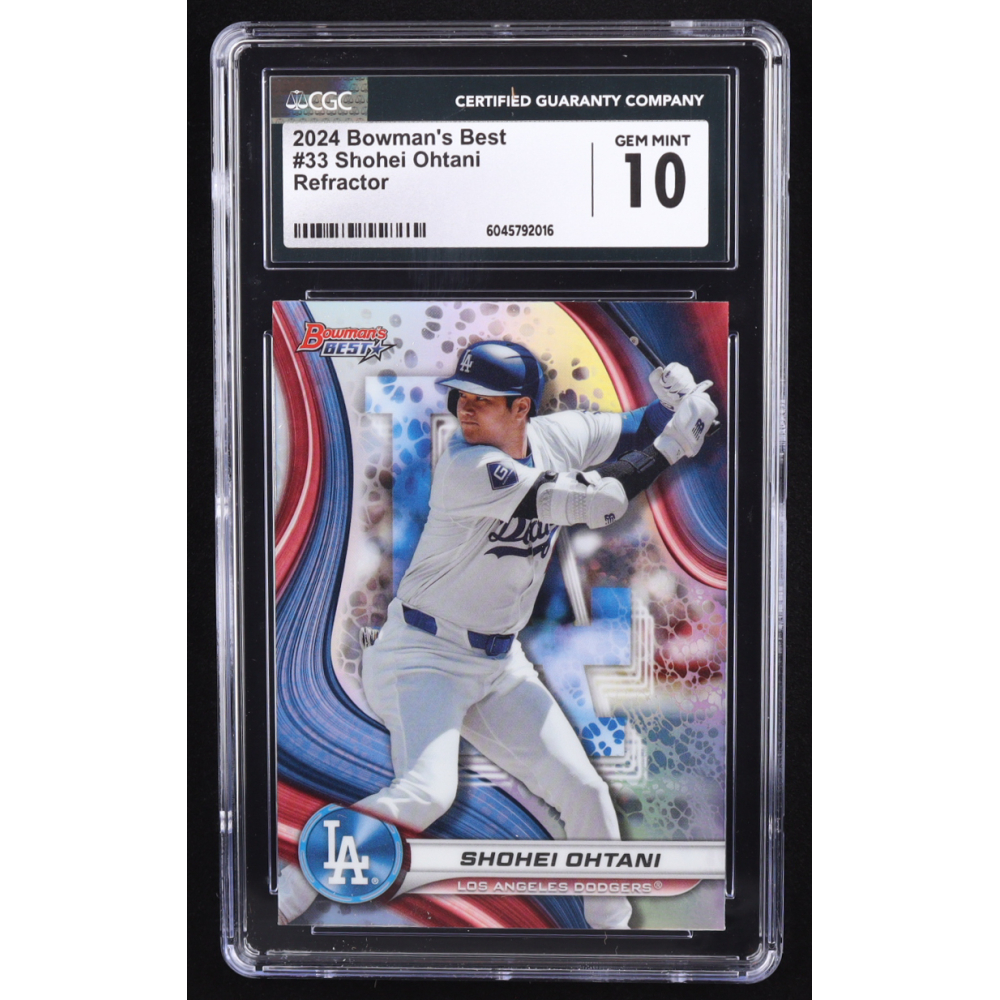 Shohei Ohtani 2024 Bowman's Best Refractors #33 (CGC 10) at PristineAuction.com
