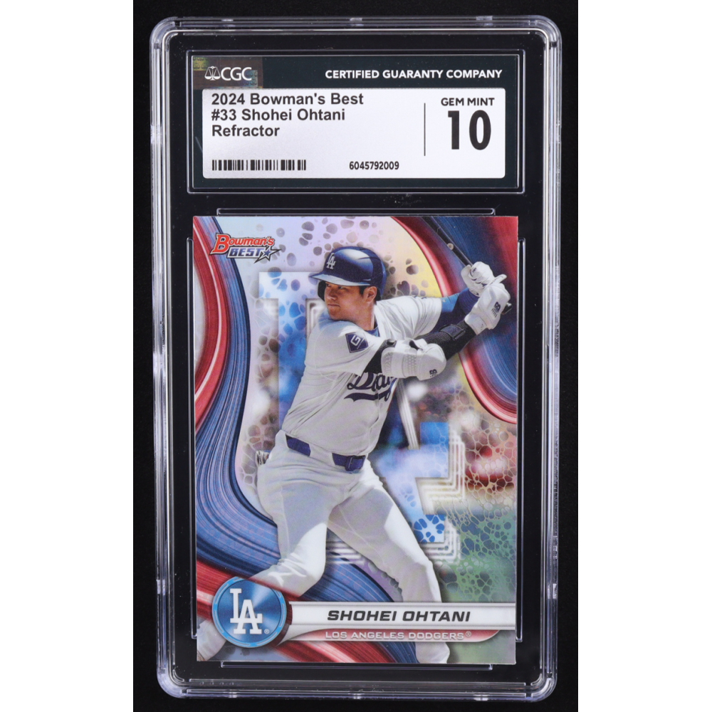 Shohei Ohtani 2024 Bowman's Best Refractors #33 (CGC 10) at PristineAuction.com