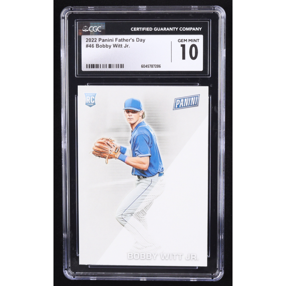 Bobby Witt Jr. 2022 Panini Father's Day #46 RC (CGC 10) at PristineAuction.com