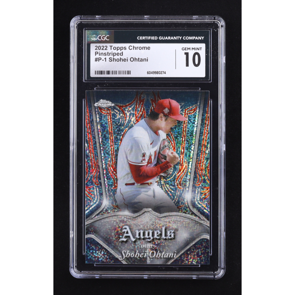 Shohei Ohtani 2022 Topps Chrome Pinstriped #1 (CGC 10) at PristineAuction.com