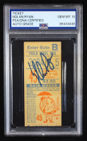 Nolan Ryan Signed 1969 World Championship Season Original Shea Stadium Ticket (PSA | Autograph Grade 10) at PristineAuction.com