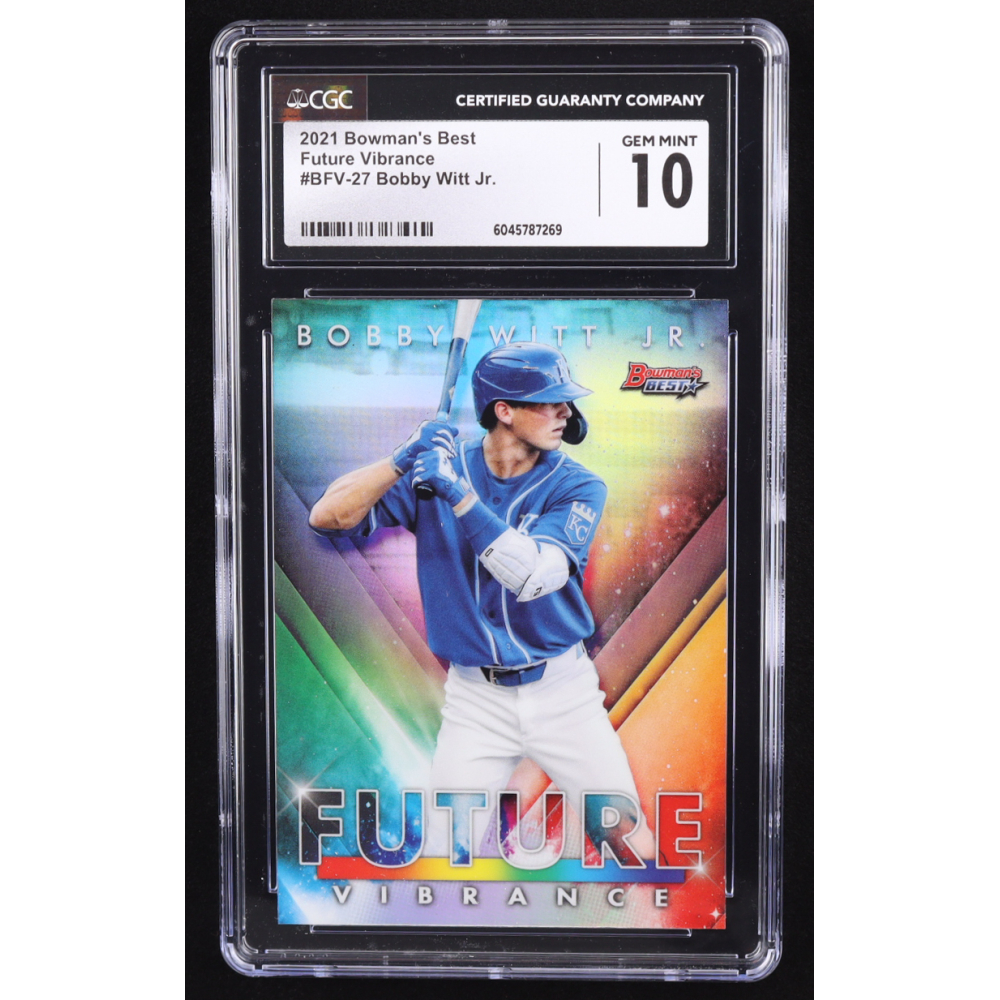Bobby Witt Jr. 2021 Bowman's Best Bowman Future Vibrance #BFV27 (CGC 10) at PristineAuction.com