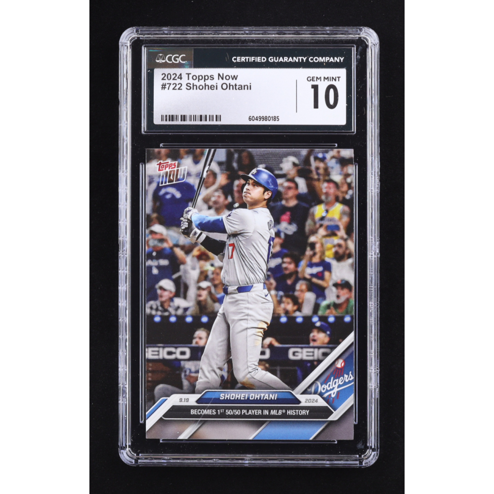 Shohei Ohtani 2024 Topps Now #722 (CGC 10) at PristineAuction.com