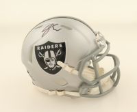 Geno Smith Signed Raiders Speed Mini Helmet (Beckett) at PristineAuction.com