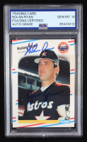 Nolan Ryan Signed 1988 Fleer #455 "Ryan Express" (PSA | Auto 10) at PristineAuction.com