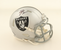 Geno Smith Signed Raiders Speed Mini Helmet (Beckett) at PristineAuction.com