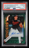 Gunnar Henderson 2020 Bowman Platinum Top Prospect Autographs Green #TOP70 RC #12/99 (PSA 5) at PristineAuction.com