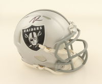Geno Smith Signed Raiders Speed Mini Helmet (Beckett) at PristineAuction.com
