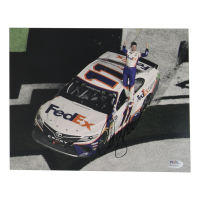 Denny Hamlin Signed NASCAR 8x10 Photo (PSA) at PristineAuction.com