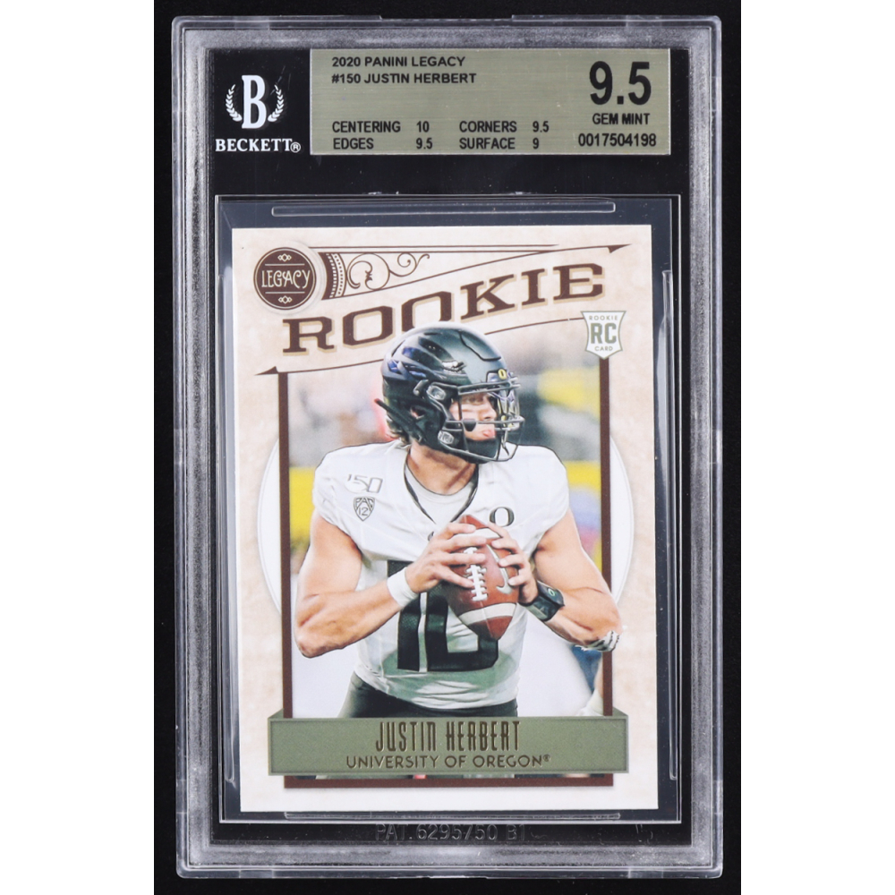 Justin Herbert 2020 Panini Legacy #150 RC (BGS 9.5) at PristineAuction.com