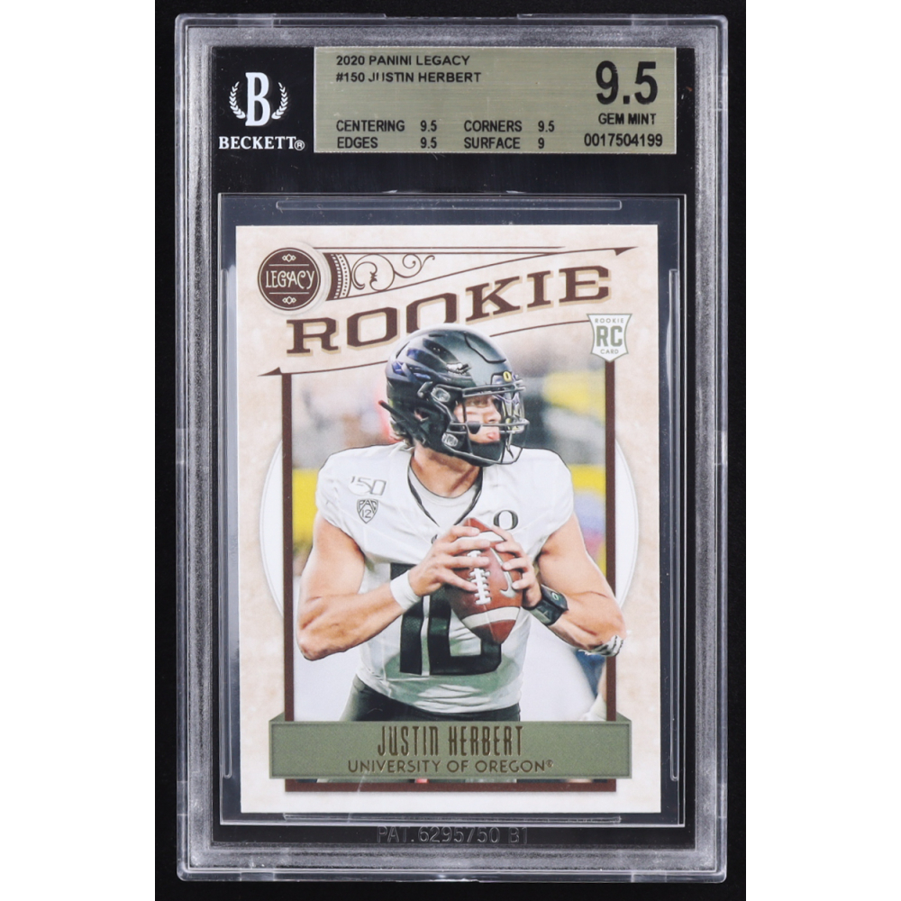 Justin Herbert 2020 Panini Legacy #150 RC (BGS 9.5) at PristineAuction.com