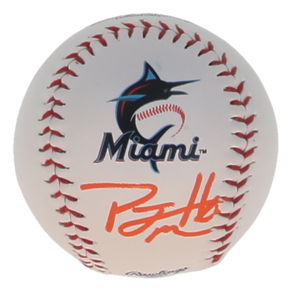 PJ Morlando Signed OML Marlins Logo Baseball (JSA) at PristineAuction.com