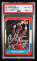 Charles Barkley Signed 1986-87 Fleer #7 RC (PSA | Auto 10) at PristineAuction.com