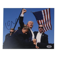 Evan Vucci Signed "Donald Trump Assassination Attempt" 8x10 Photo (PSA) at PristineAuction.com