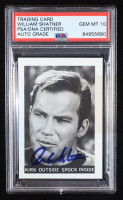 William Shatner Signed 1967 Leaf Star Trek Trading Card #42 (PSA | Auto 10) at PristineAuction.com