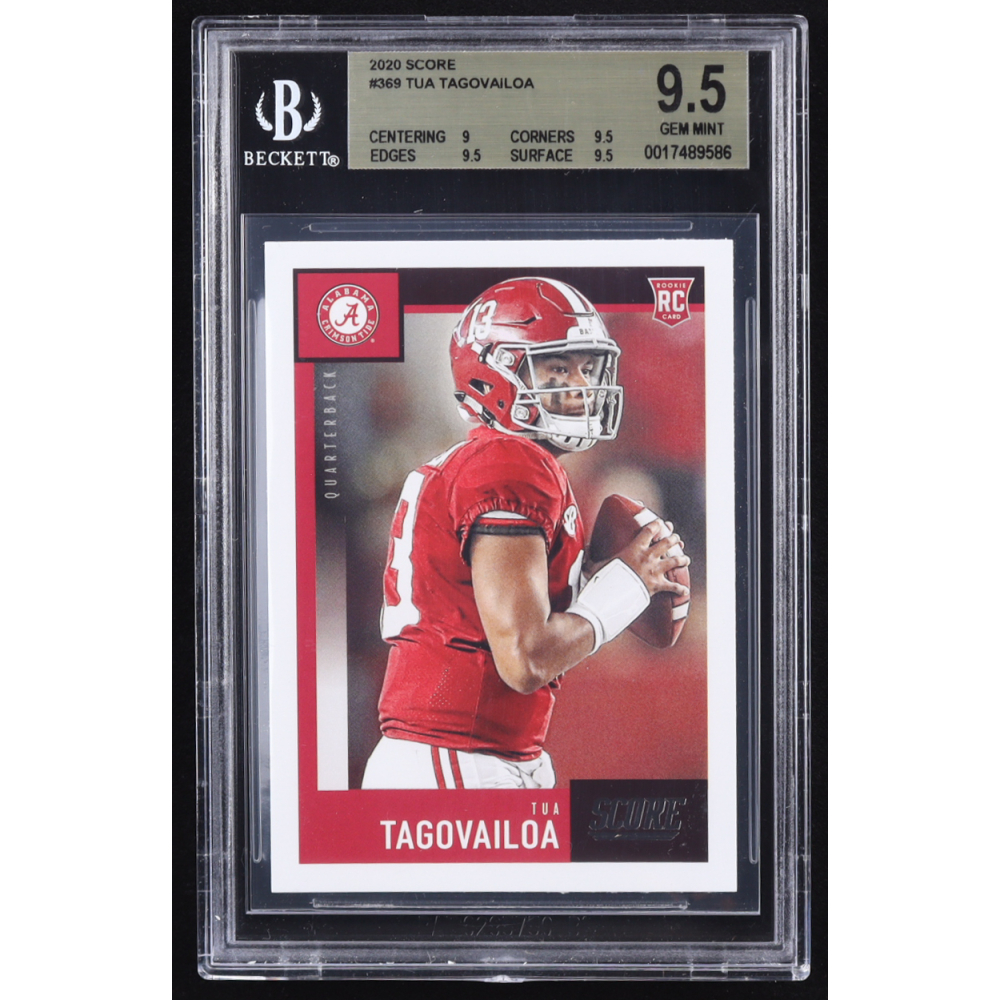 Tua Tagovailoa 2020 Score #369 RC (BGS 9.5) at PristineAuction.com