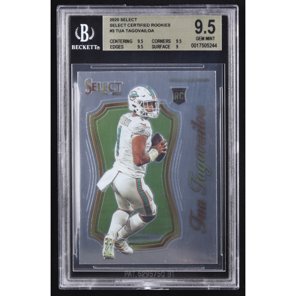 Tua Tagovailoa 2020 Select Select Certified Rookies #3 RC (BGS 9.5) at PristineAuction.com