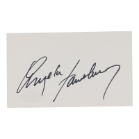 Angela Lansbury Signed Index Card (ACOA) at PristineAuction.com
