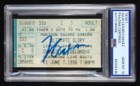 Julio Cesar Chavez Signed 1996 Ticket Julio Cesar Chavez vs Oscar De La Hoya at Madison Square Garden #NNO (PSA | Auto 10) at PristineAuction.com