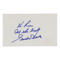 Gordie Howe Signed Index Card Inscribed "Hi Ron" & "All the Best" (ACOA) at PristineAuction.com