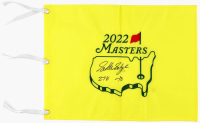 Scottie Scheffler Signed 2022 Masters Golf Pin Flag Inscribed "278" & "-10" (Beckett) at PristineAuction.com