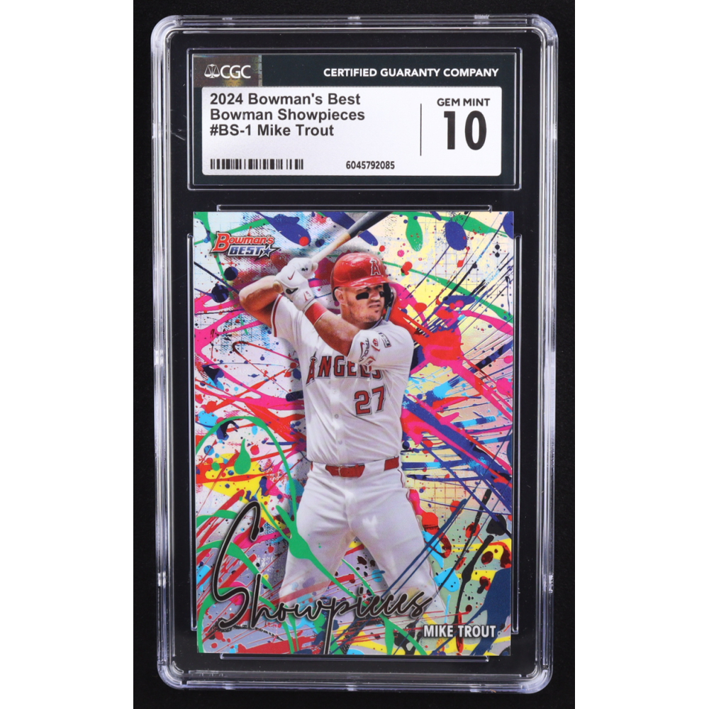 Mike Trout 2024 Bowman's Best Bowman Showpieces #BS1 (CGC 10) at PristineAuction.com