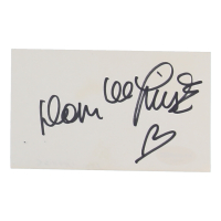 Dom DeLuise Signed Index Card (ACOA) at PristineAuction.com