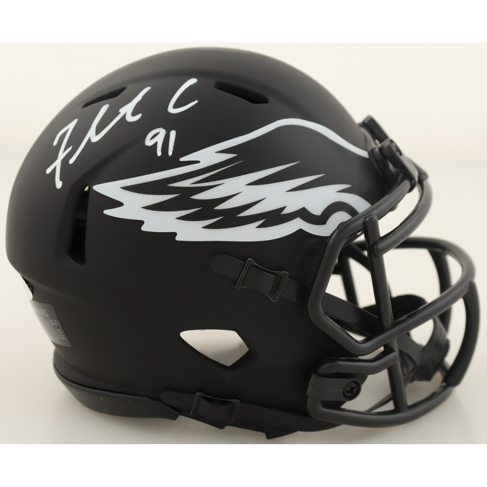 Fletcher Cox Signed Eagles Eclipse Alternate Speed Mini Helmet (JSA) at PristineAuction.com