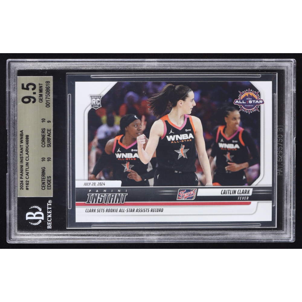 Caitlin Clark 2024 Panini Instant WNBA #162 RC (BGS 9.5) at PristineAuction.com